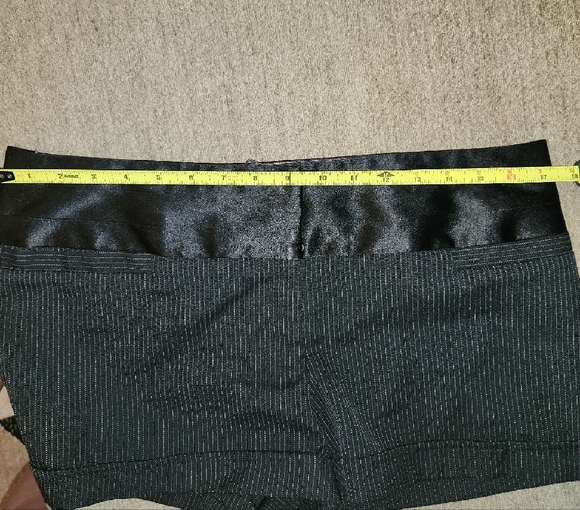 Charlotte Russe Black and White Pinstripe Shorts - Picture 3 of 7